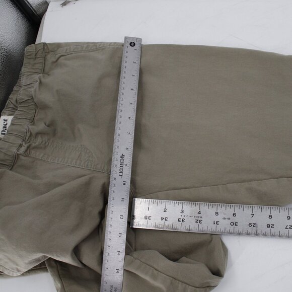 pact pants men's large drawstring flat front green 30x31 organic cotton blend - Picture 7 of 12